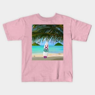 Thrawn's 2nd Pink & Green Surfboard for Sabine Wren Kids T-Shirt